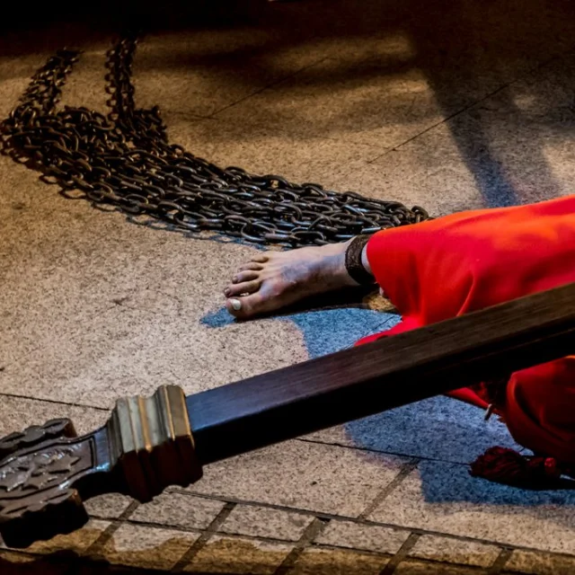 La croix et les chaînes du Catenacciu Sartène