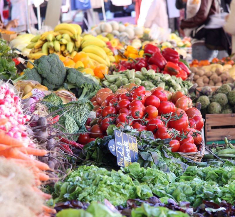 Fruits et légumes marché corse